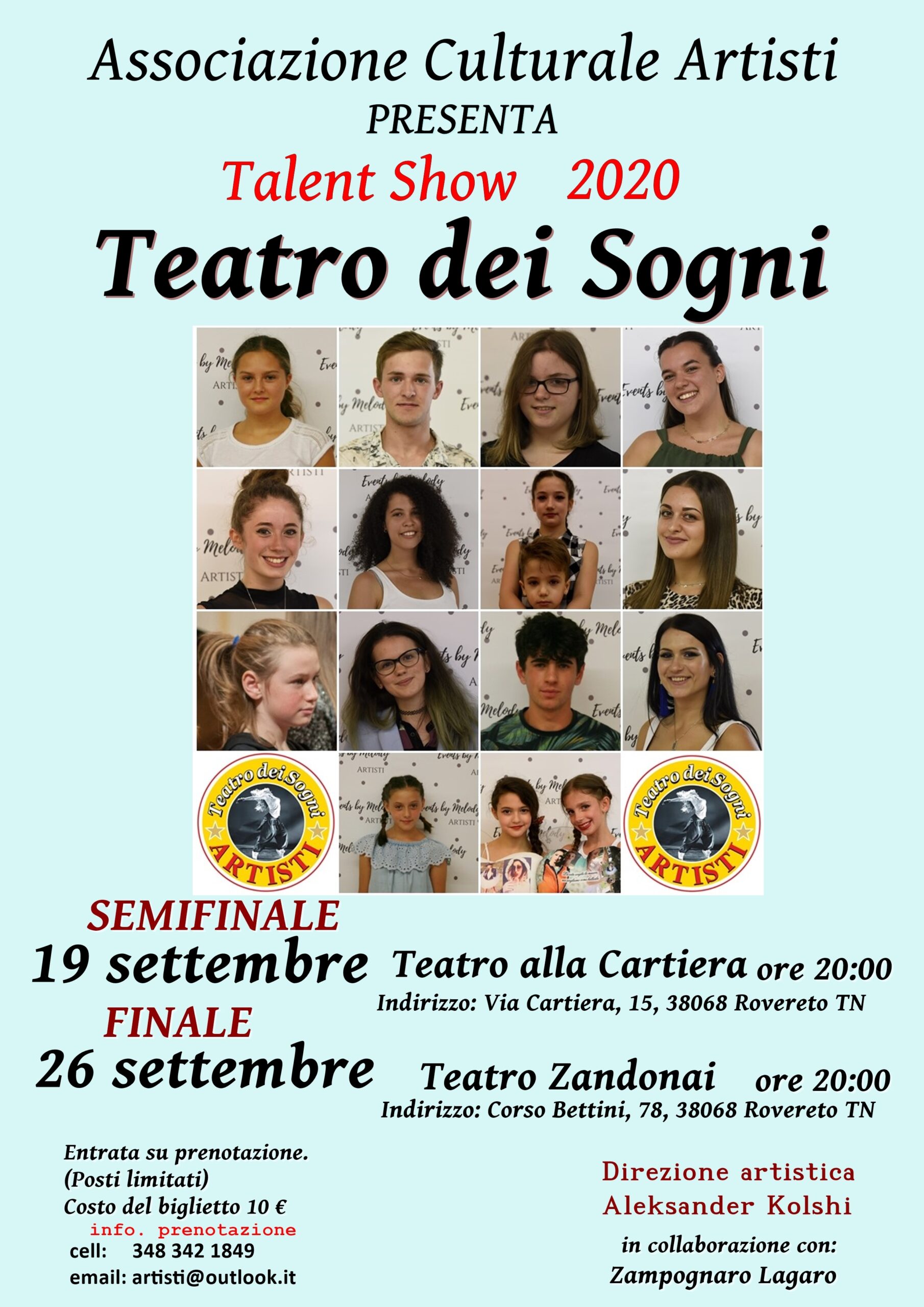 Talent show Teatro dei Sogni 2020